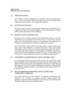 Daphne, Al Model Land Use & Subdivsion Ordinance Article III Page 1