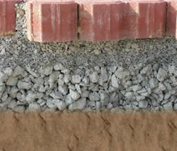 Cross Section of Permeable Interlocking Concrete Pavers