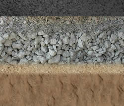 Cross Section through Porous Asphalt