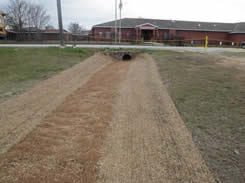 Reshaped Channel Upslope and Culvert