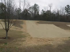 Repaired Cut Slope Behind Playground