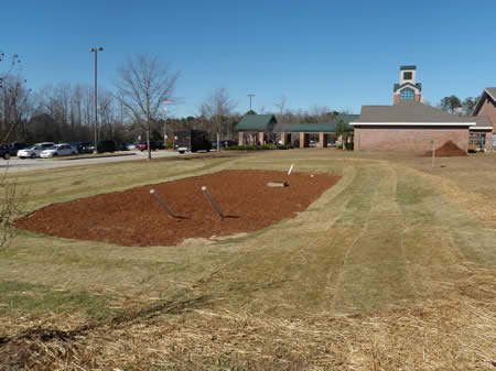 finished bioretention area