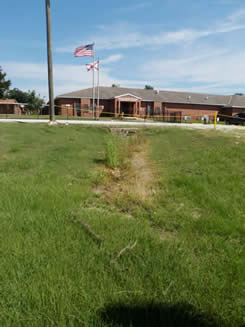 Upslope of ROTC field